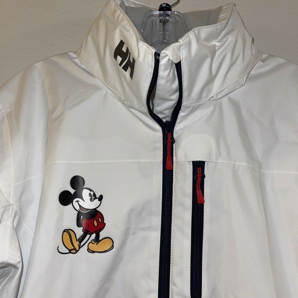 Disney Helly Hansen DISNEY HOODED JACKET Women's Mickey Water/Windproof White - Picture 3 of 8